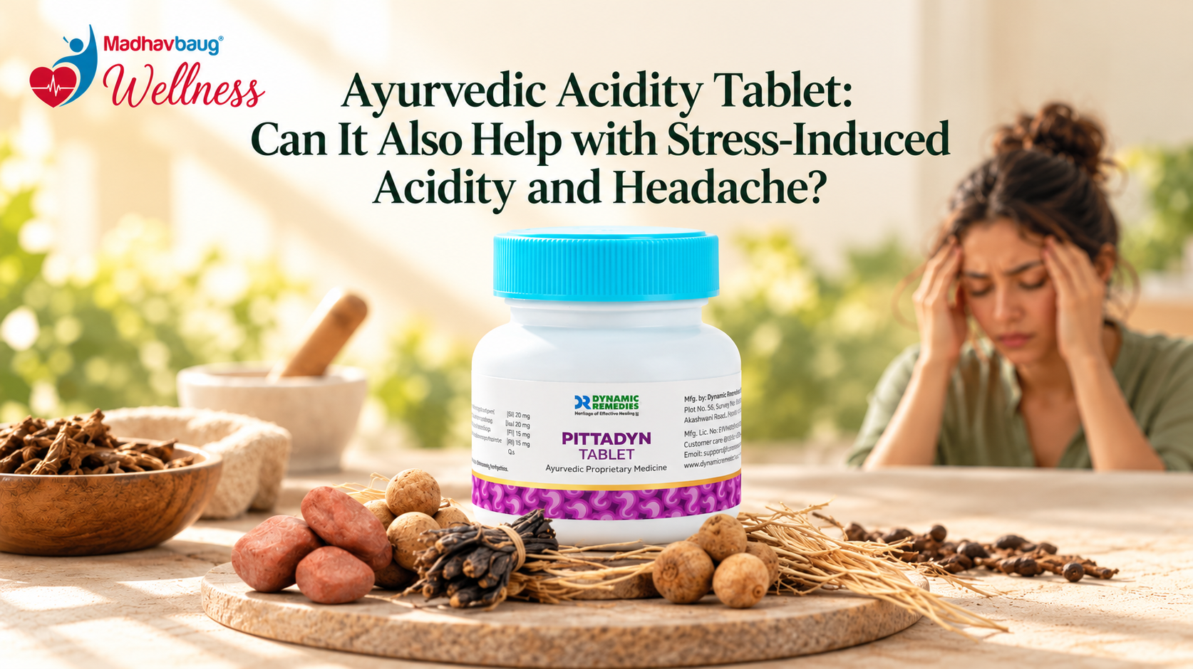 Ayurvedic Acidity Tablet: Can It Also Help with Stress-Induced Acidity and Headache?