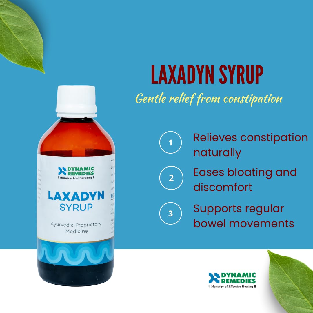 Laxadyn Syrup – Gentle Ayurvedic Constipation Relief & Digestive Support