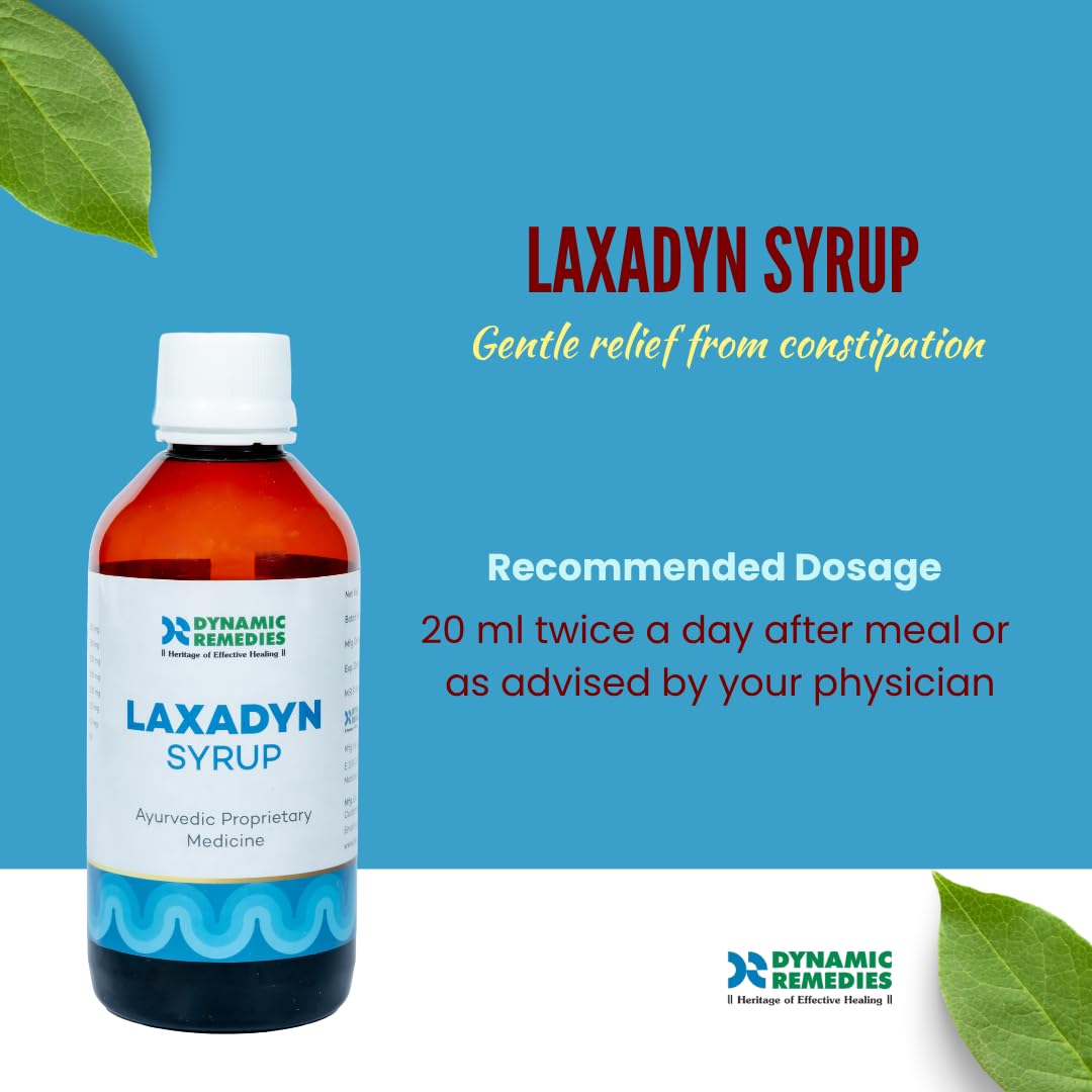 Laxadyn Syrup – Gentle Ayurvedic Constipation Relief & Digestive Support