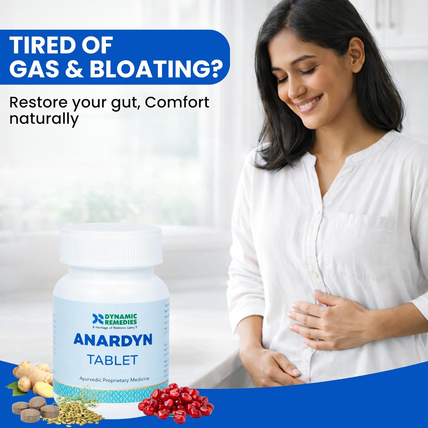 Anardyn Tablet – Ayurvedic Digestive Support, Gas & Bloating Relief