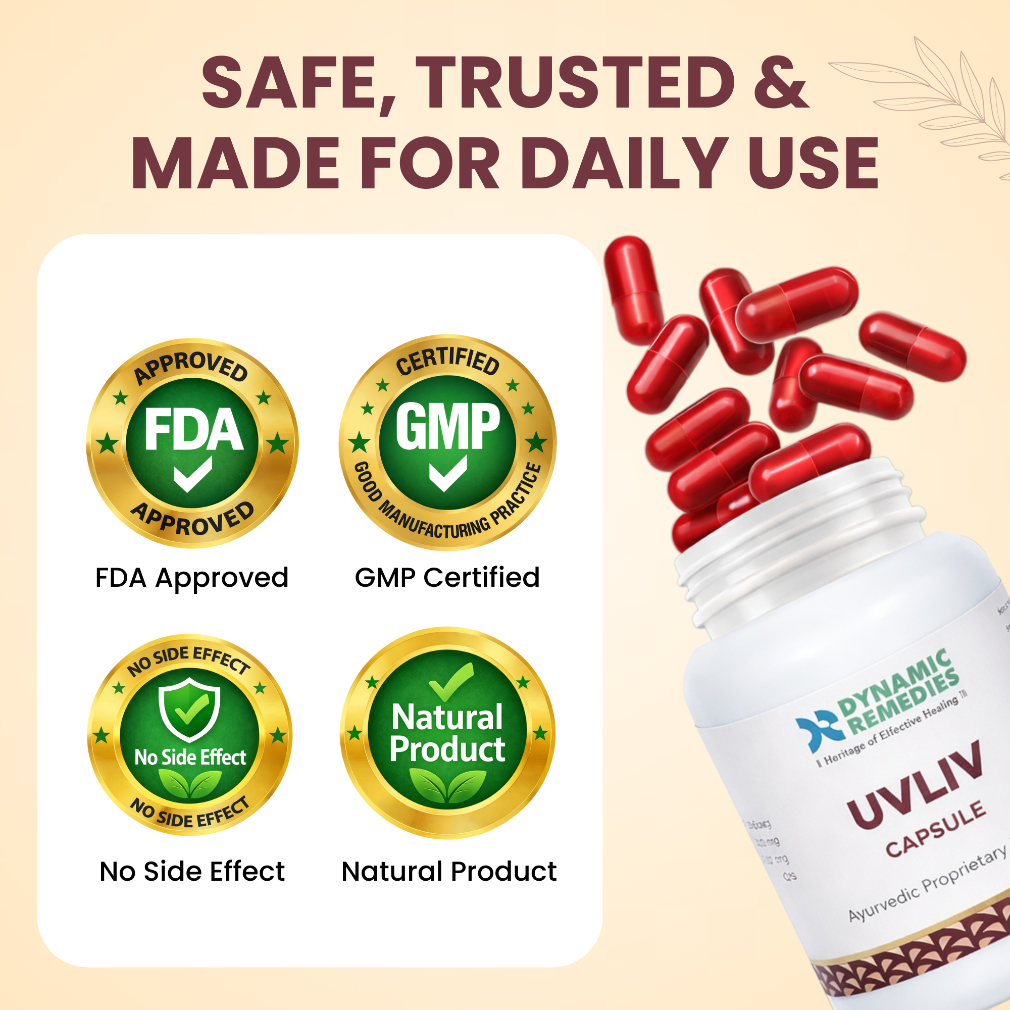 UV Liv Capsule – Ayurvedic Liver Detox, Digestion & Immunity Support | 60 Capsules