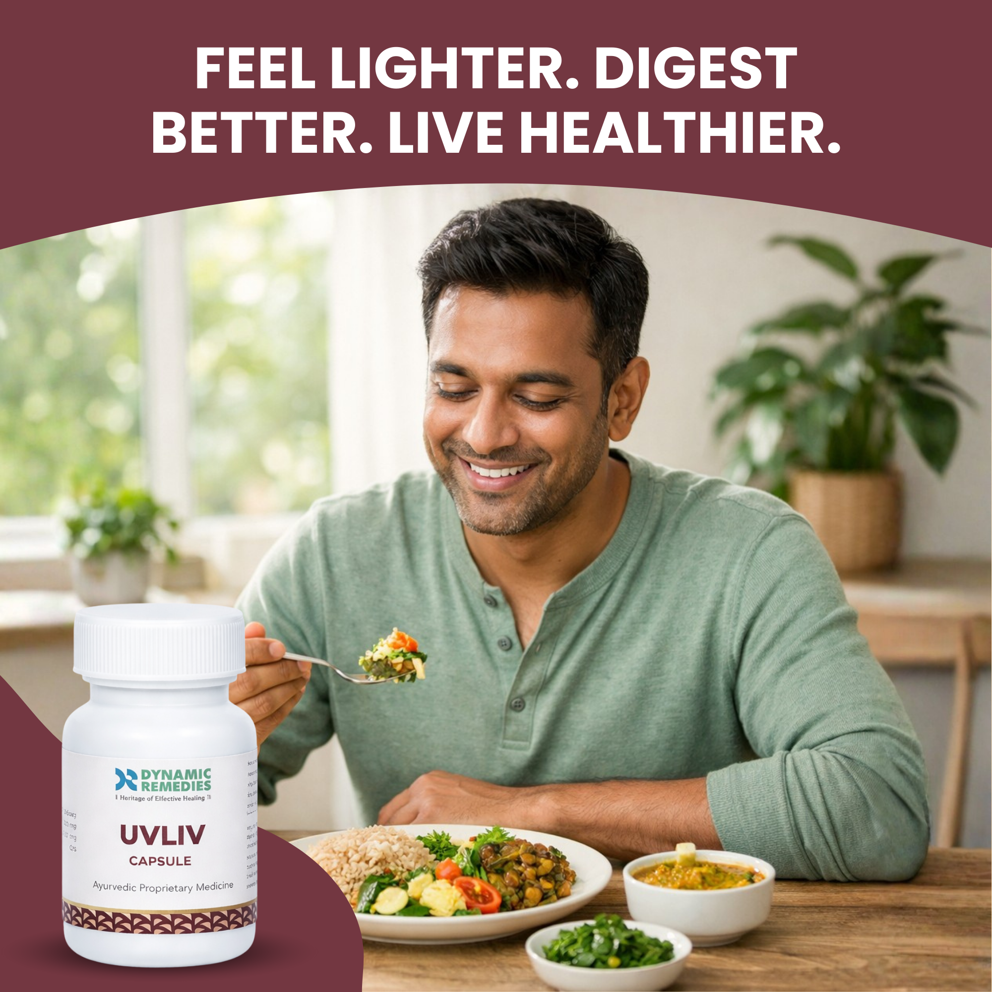 UV Liv Capsule – Ayurvedic Liver Detox, Digestion & Immunity Support | 60 Capsules