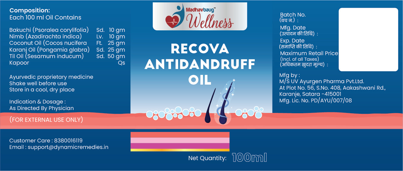 Recova- Anti Dandruff Oil