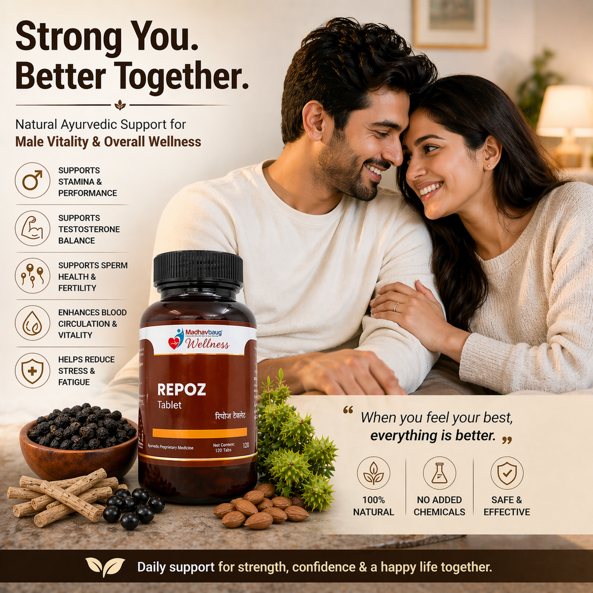Repoz Tablet for Male Vitality, Fertility & Performance | Ayurvedic ...