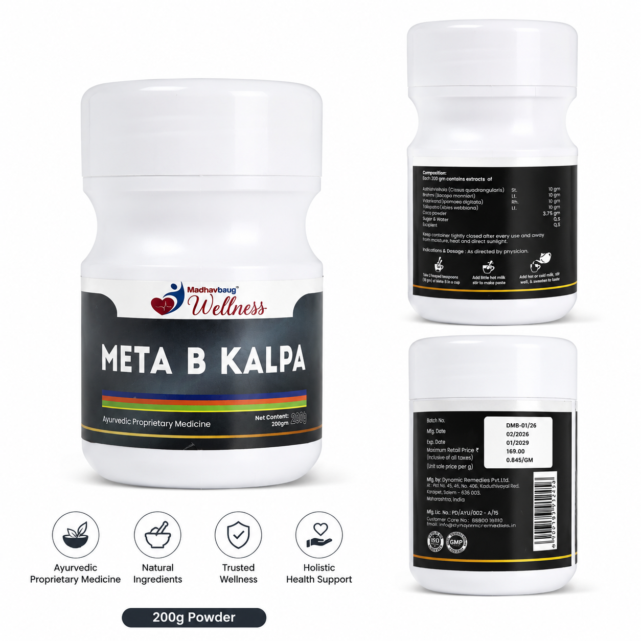 META B KALPA – Ayurvedic Growth & Wellness Powder for Kids | Bone Strength, Focus & Immunity Support