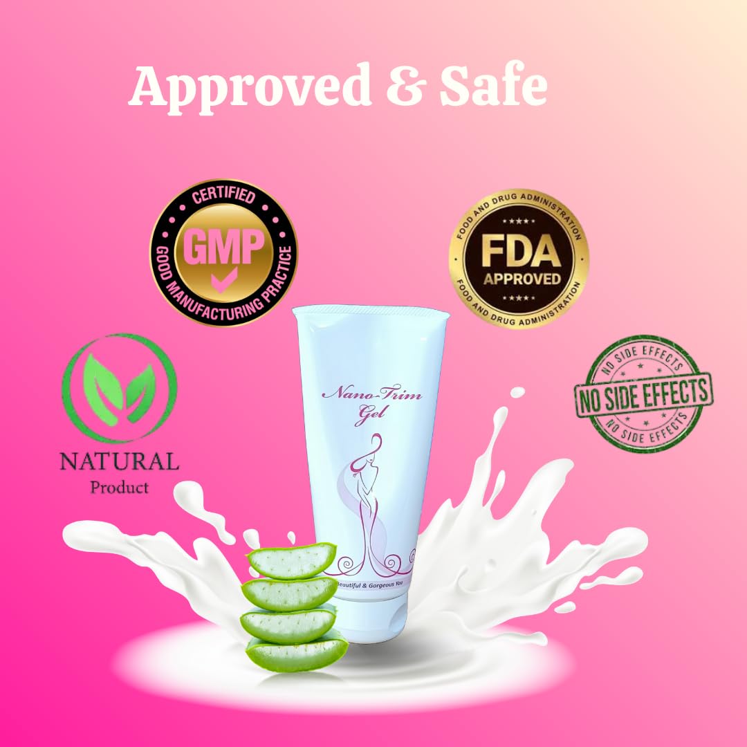 Nano Trim Herbal Body Massage Gel | For Abdomen, Arms, Thighs & Chin | Non-Greasy Formula