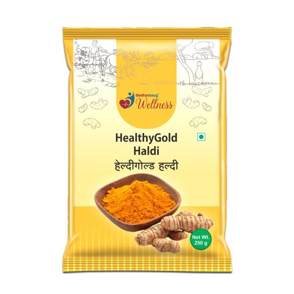 Madhavbaug Wellness Healthy Gold Haldi 250 Pouch