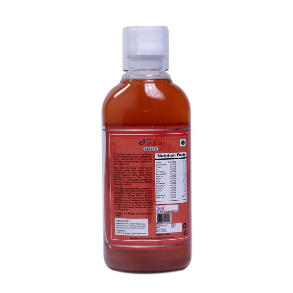 Bailey's Apple Cider Vinegar Back